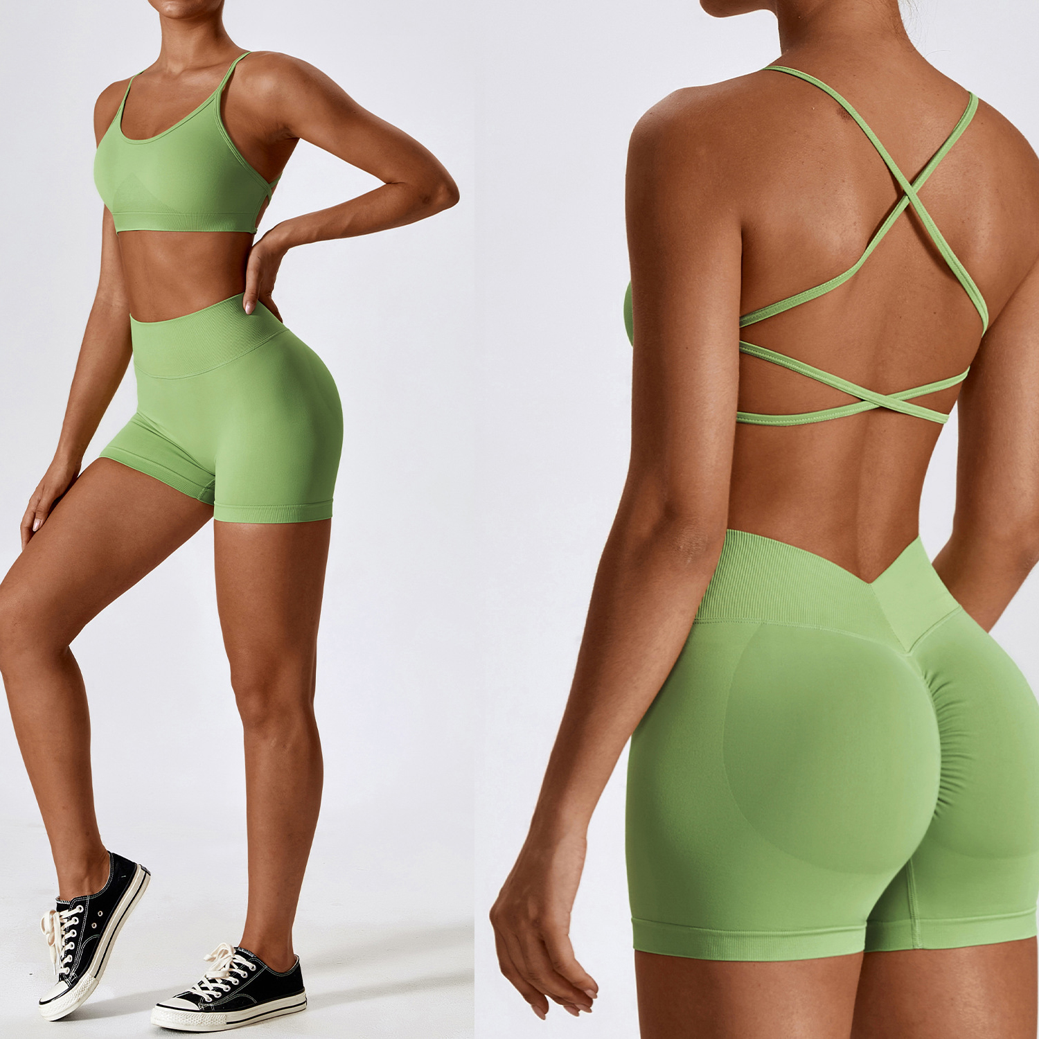 New Seamless yoga set sportswear high waist gym leggings suit sports bra sports suits Tie Dyeing yoga suit