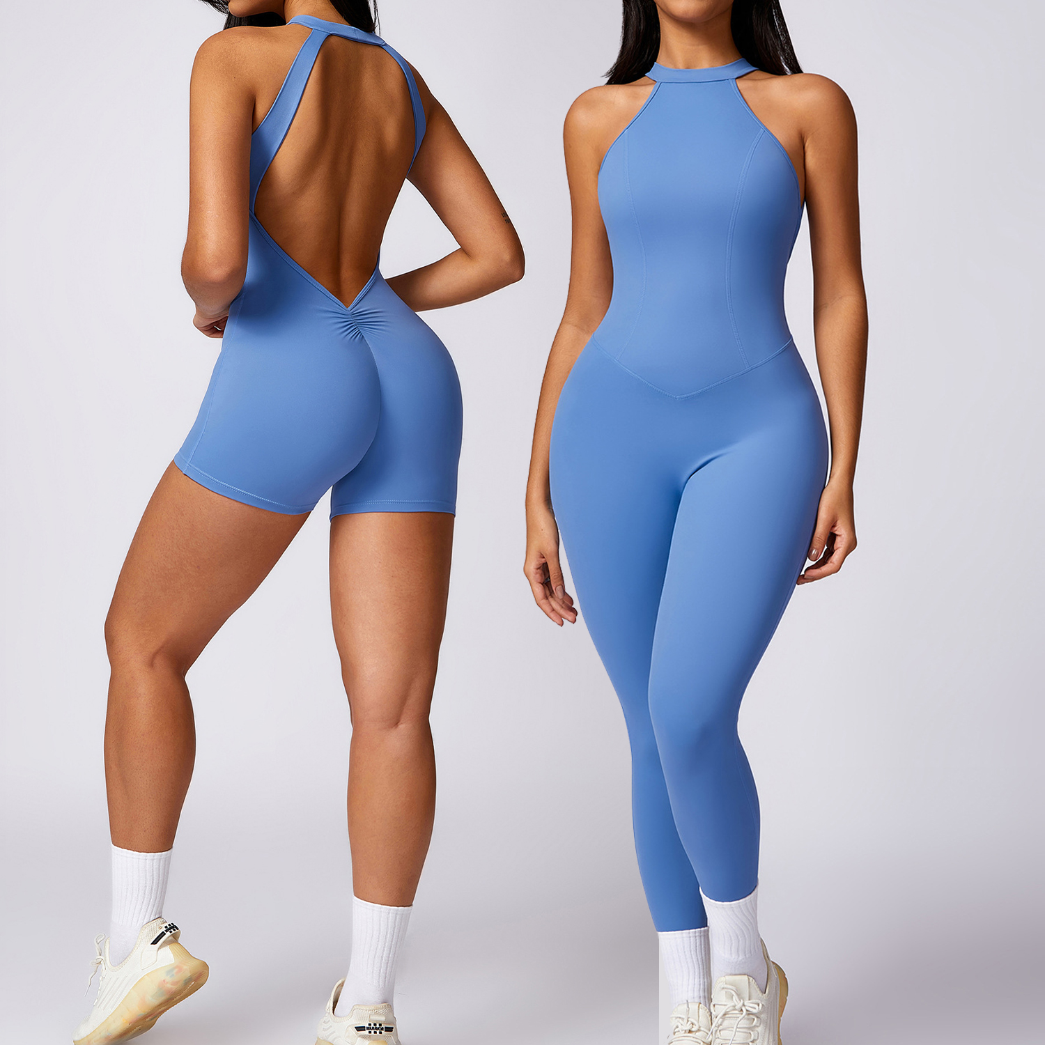 2023 New Summer Spandex Customized Gym Fitness Gym Cotton Spring Work Out Spring Women'S Two Piece Shorts Sets For Women